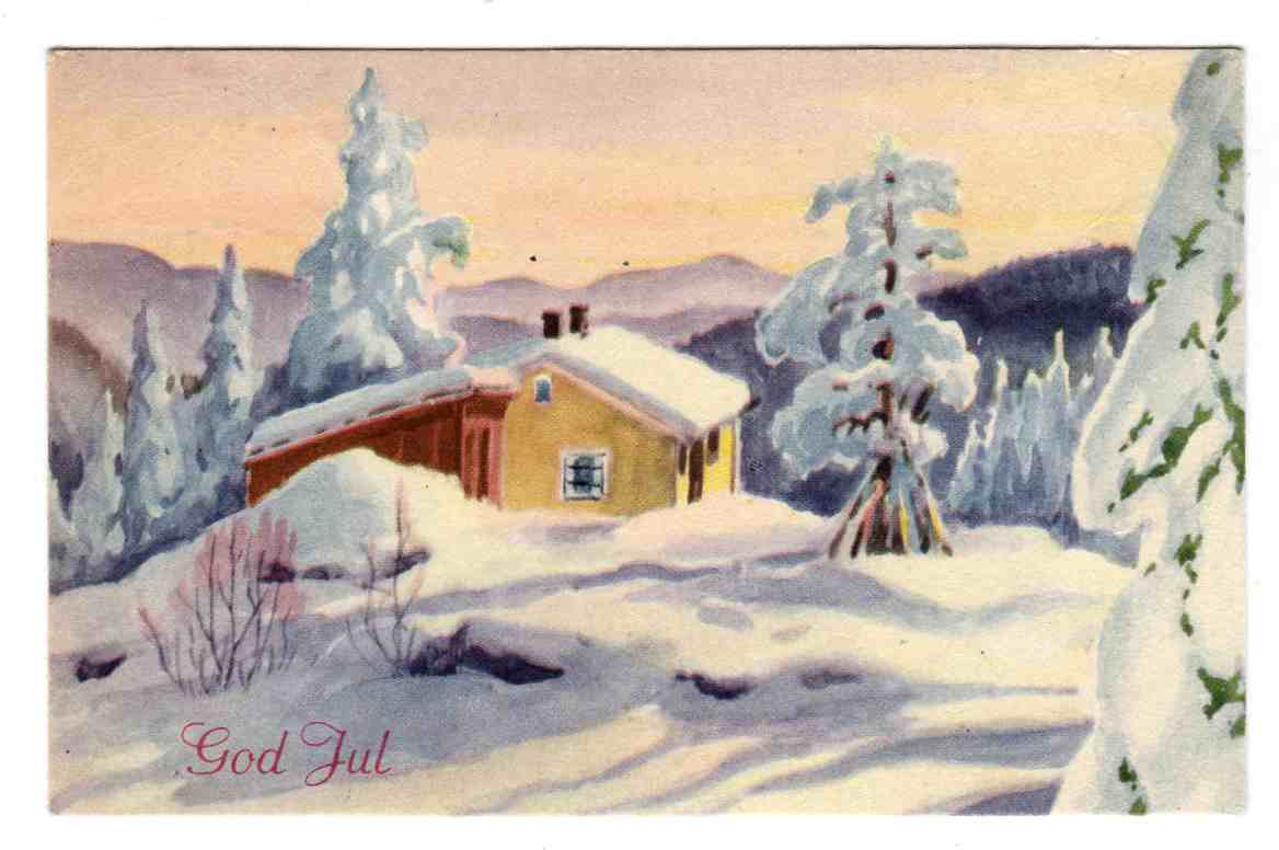 Julen 1944 st Tvedestrand 1944 Mi;serie N 2743 G Schumann