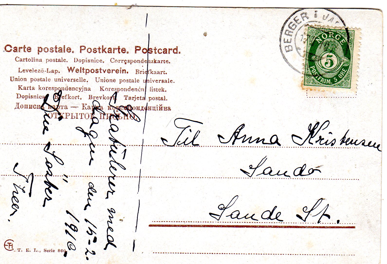 st Berger i Jarlsberg 1910 grad 4 TEL serie 860 Stabbur Telemark