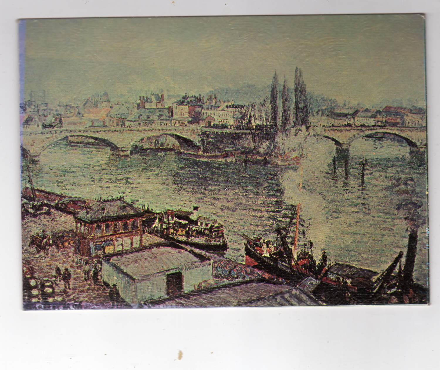 Camille Pissarro The stone bridge Rouen 1896