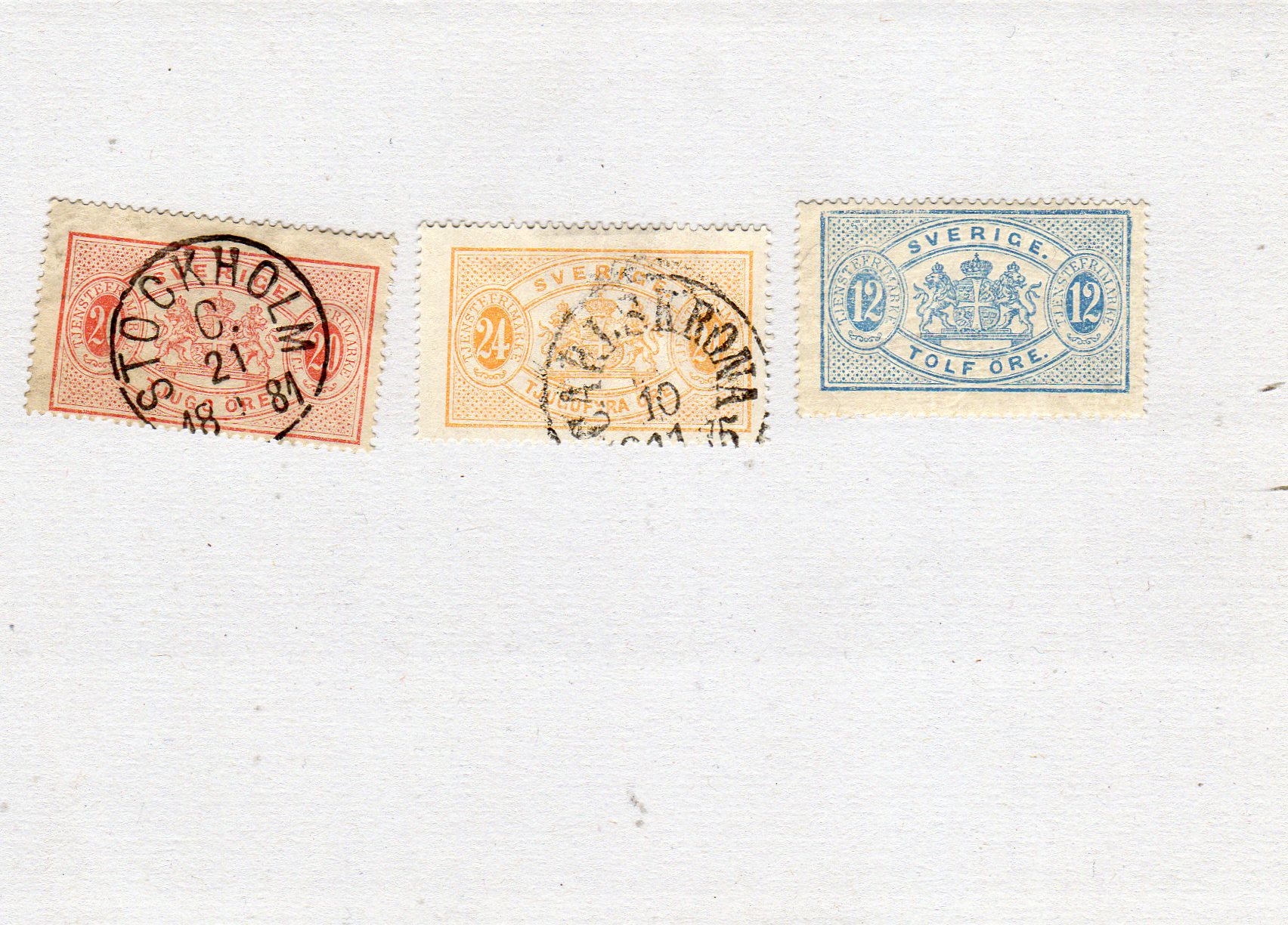 Sverige Tj 5X,6,7 Facit 2022 Skr 2470