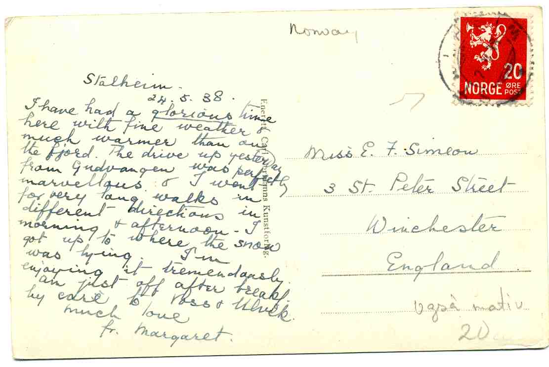 Parti fra Stalheim No; 10024 st Stalheim 1938