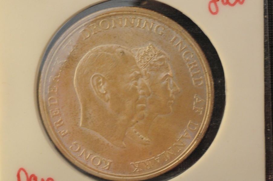 5 kr sølv 1960 jubileum Danmark kv0