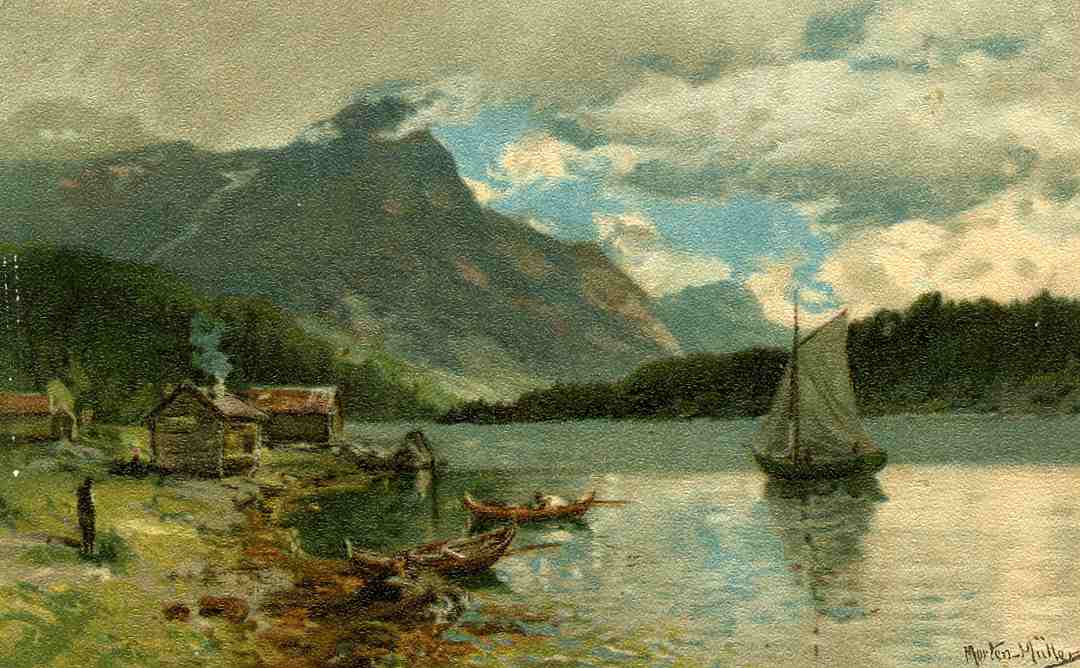 Maleri Morten Muller  JFE st Brevik-Kristiania 1913 nr 1011