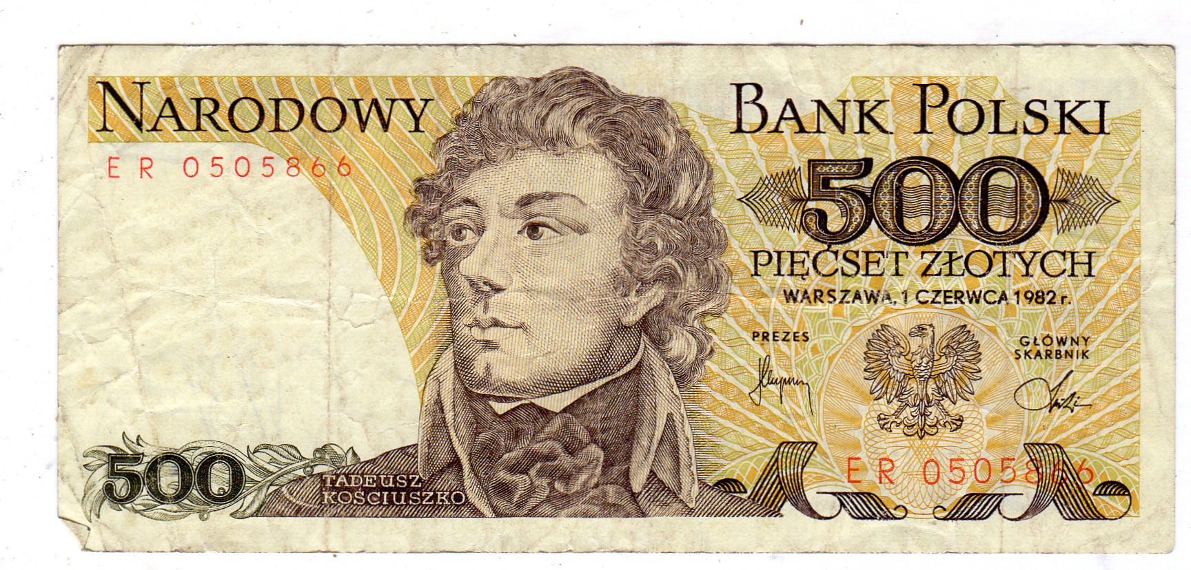 500 zloty 1982/ ER 0......