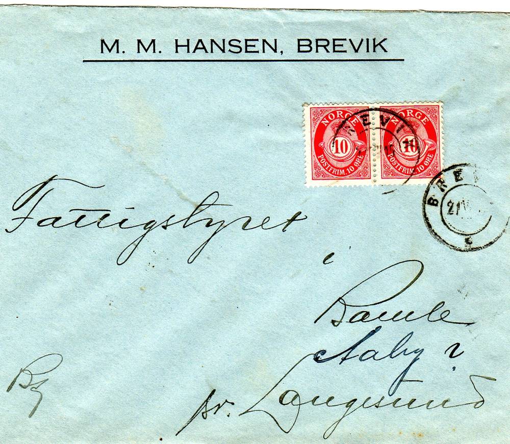 M.M Hansen st Brevig 1915