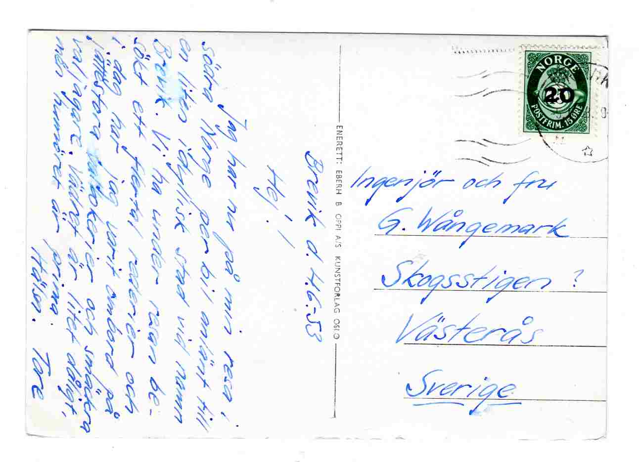 Brevik Havna PPI nr 1 st Brevik 1953