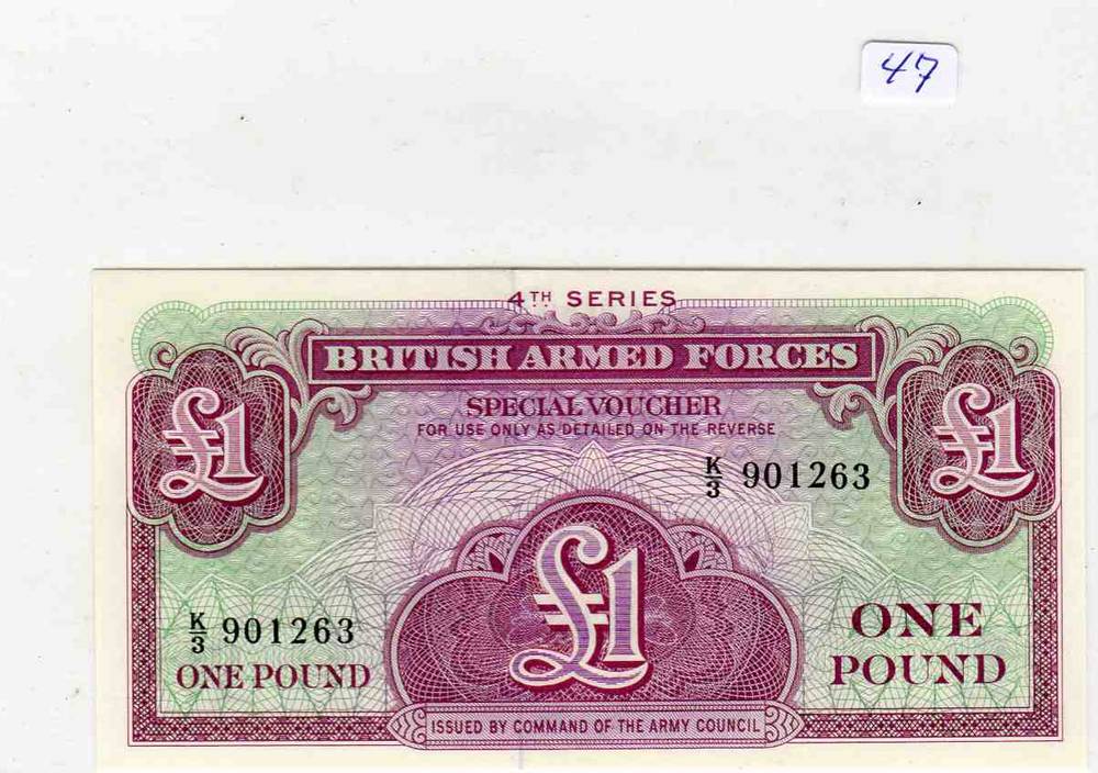 british armed forces 1 pund  uå.kv0