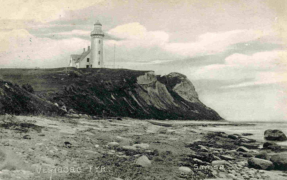 Vestborg fyr Samsø 1906 R Kleis