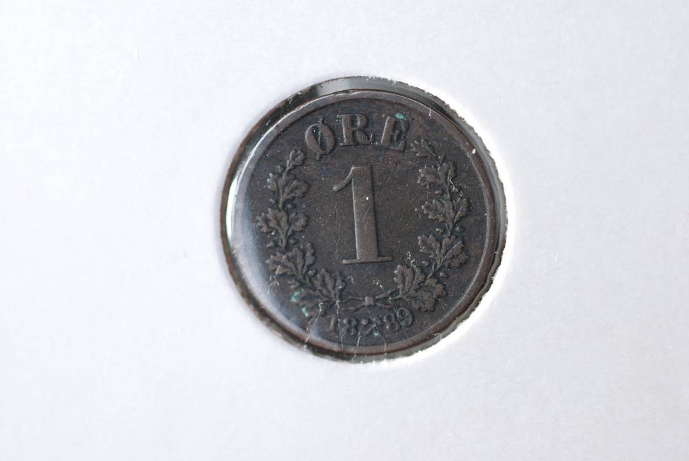 1 øre kv1+ 1889 Norge