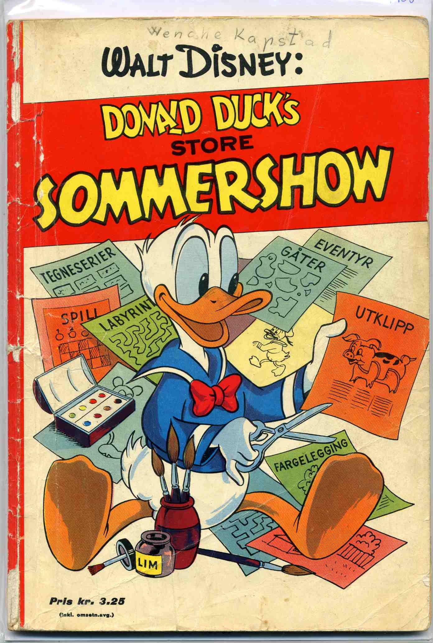 Donald Sommershow 1958 Litt slitt  vg/fn 1 utg