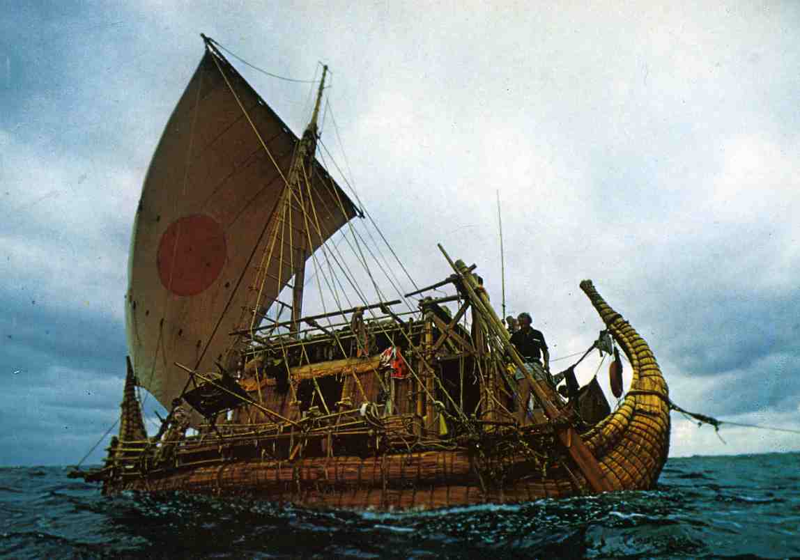 Kon Tiki museet Ra II krysser Atlanteren 1970 Mi; M 1327/35
