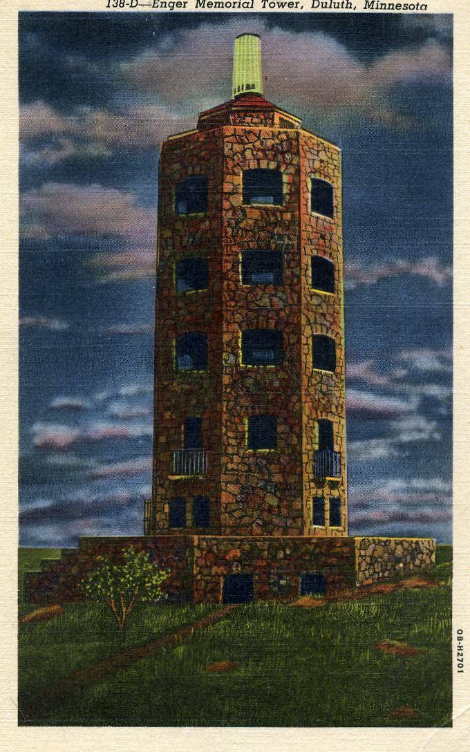 138 D Enger memorial Tower Duluth Minnesota OB H 2701