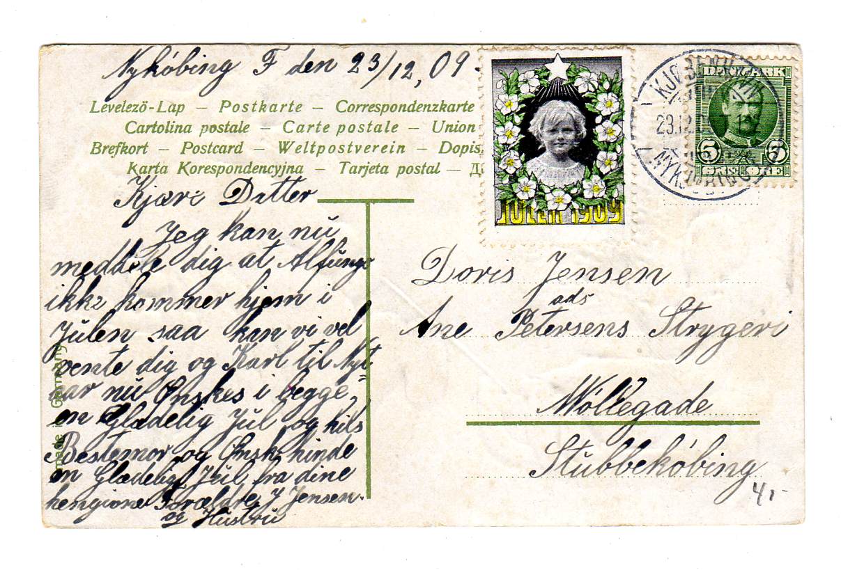 st Kbh 1909 Postcard