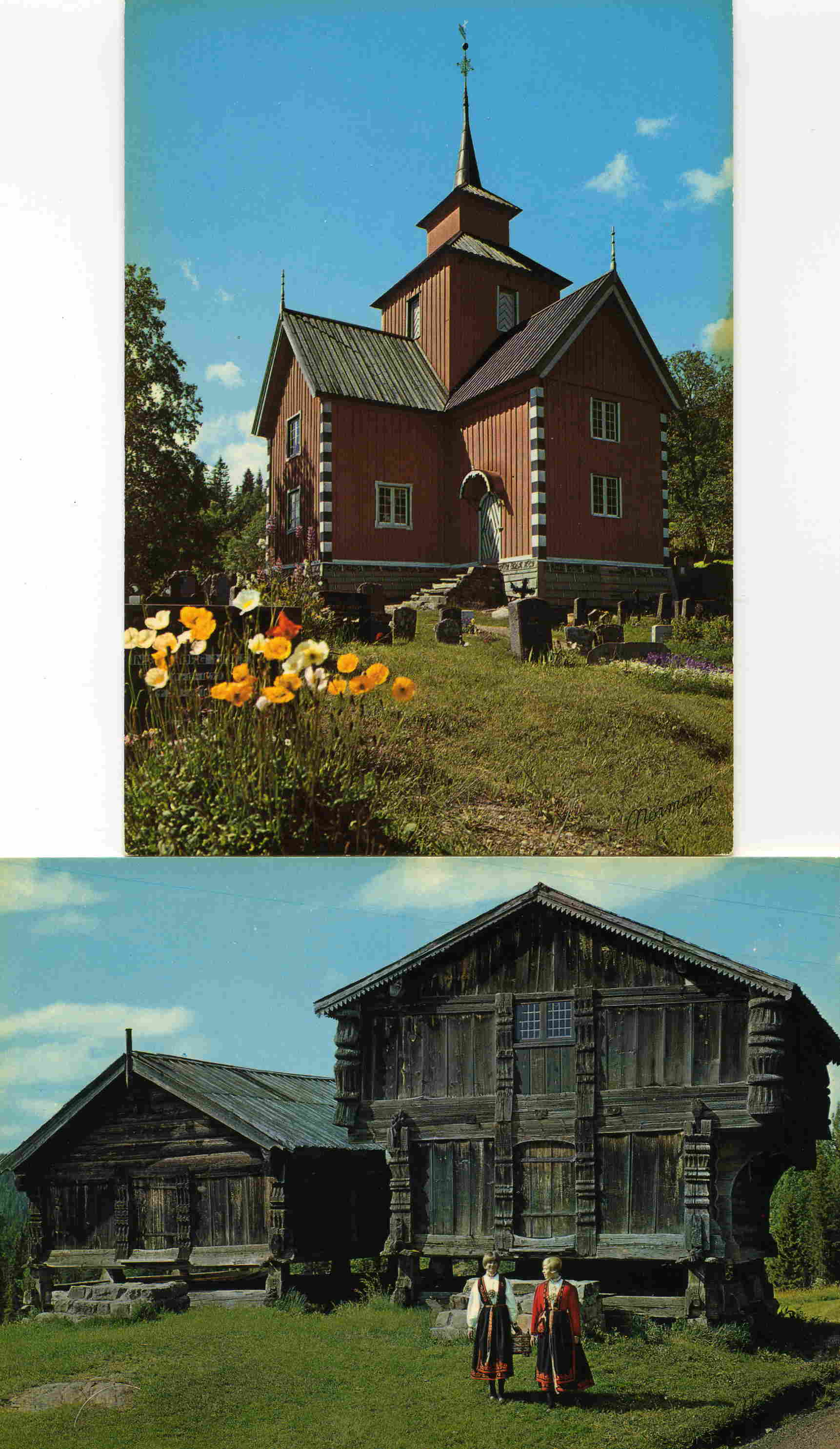 Fredet stabbur fra Ytre Vinje fra 1712 på Nordigard Hylland Ytre Vinje/Vinje kirke