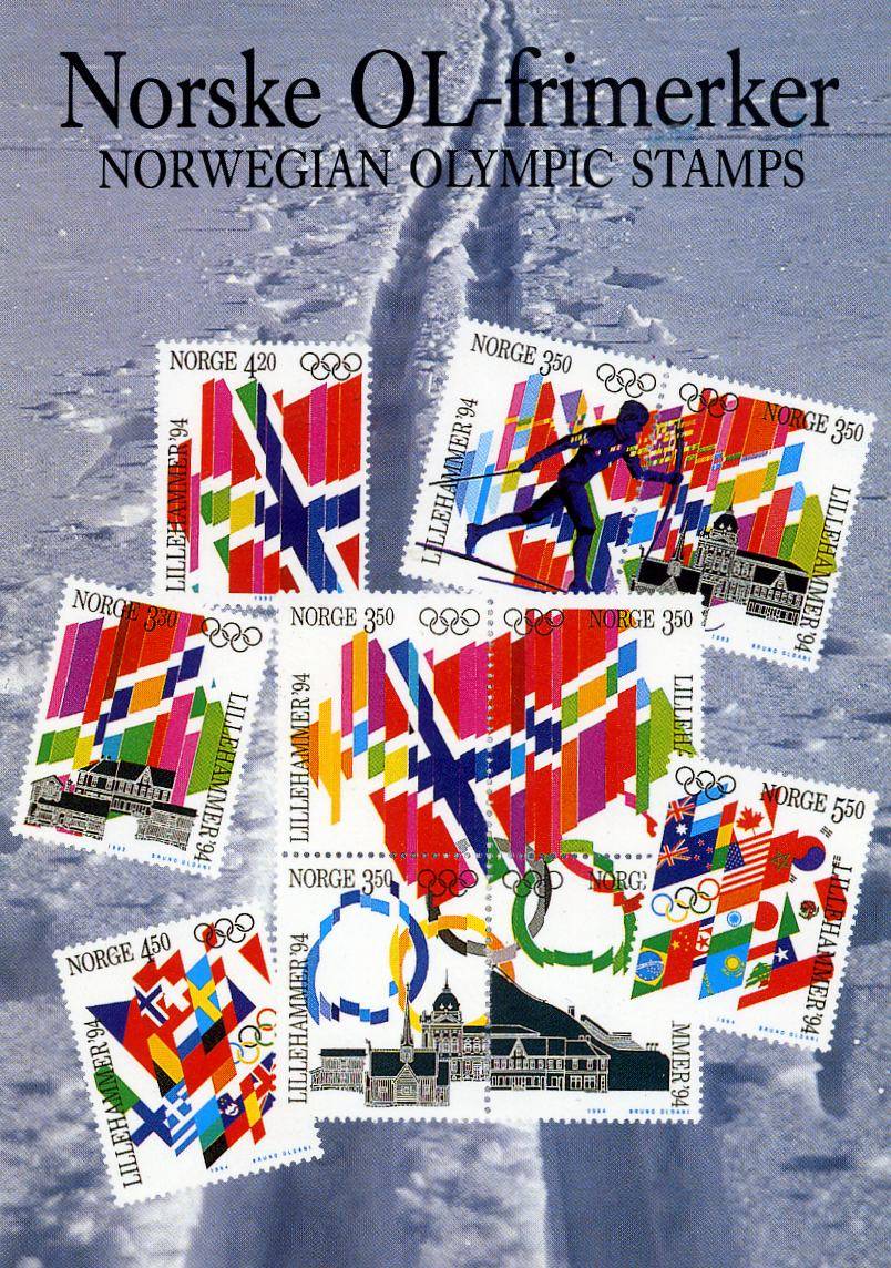 Norske OL frimerkerPosten FF 342/93