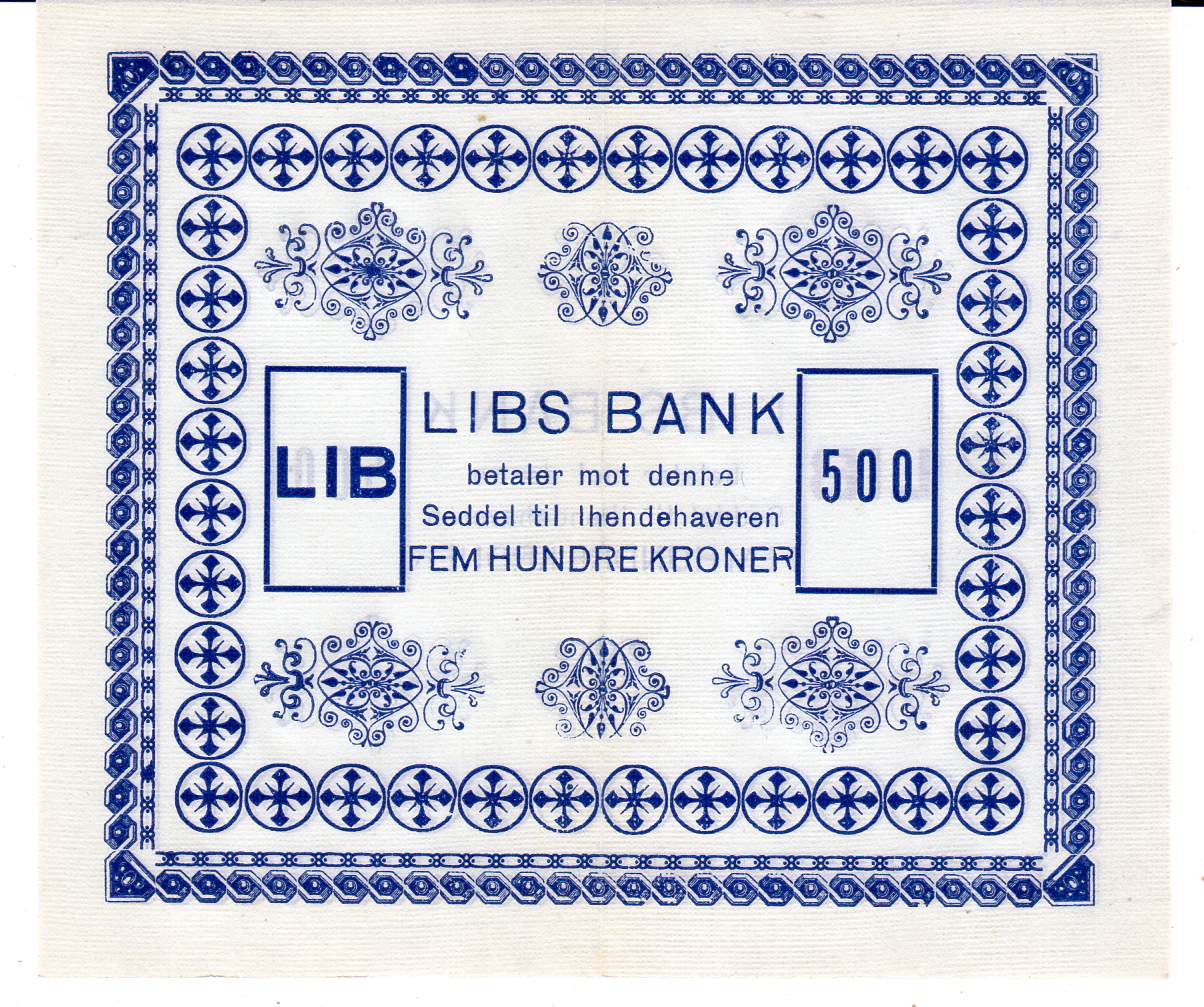 Libs bank 500 kroner