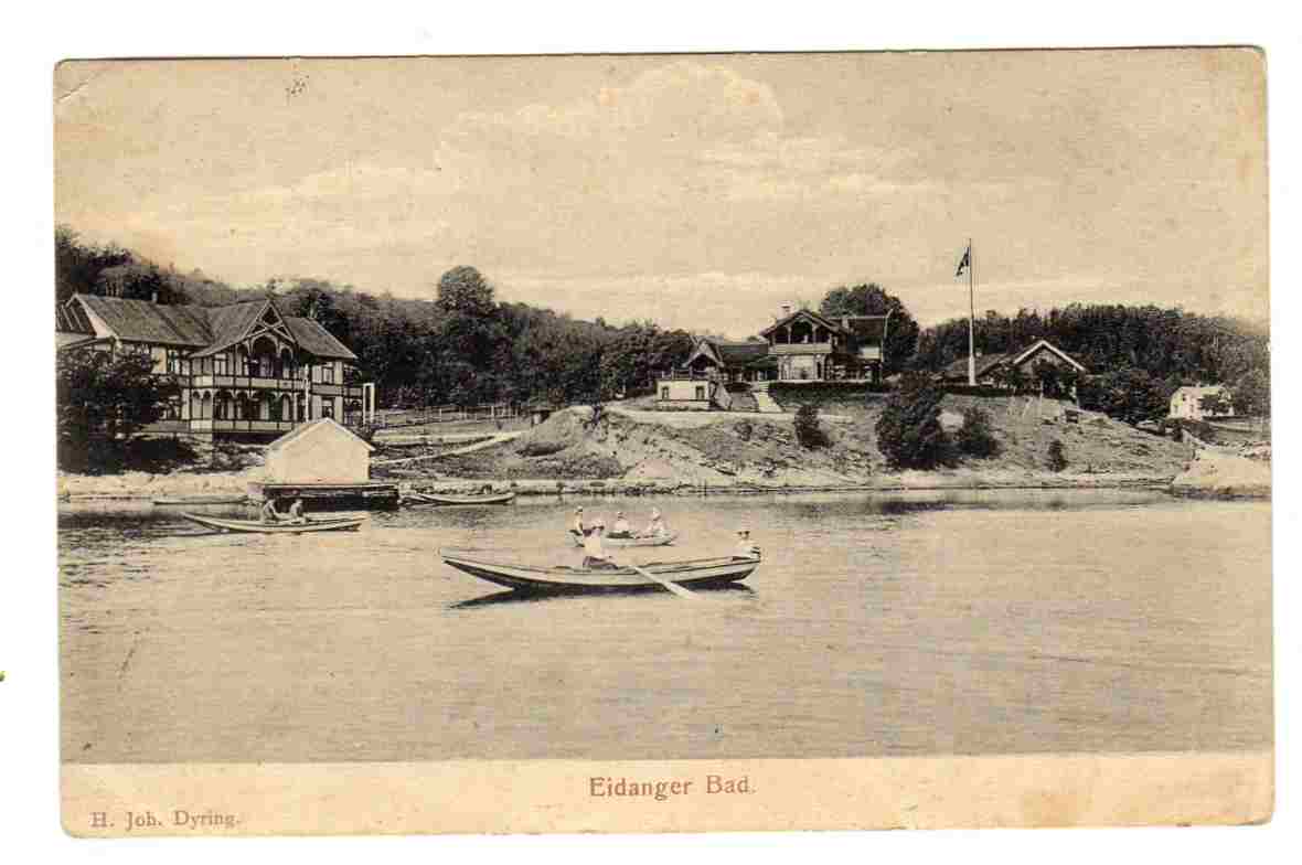 Eidanger bad Dyring  st Porsgrund 1907  8622