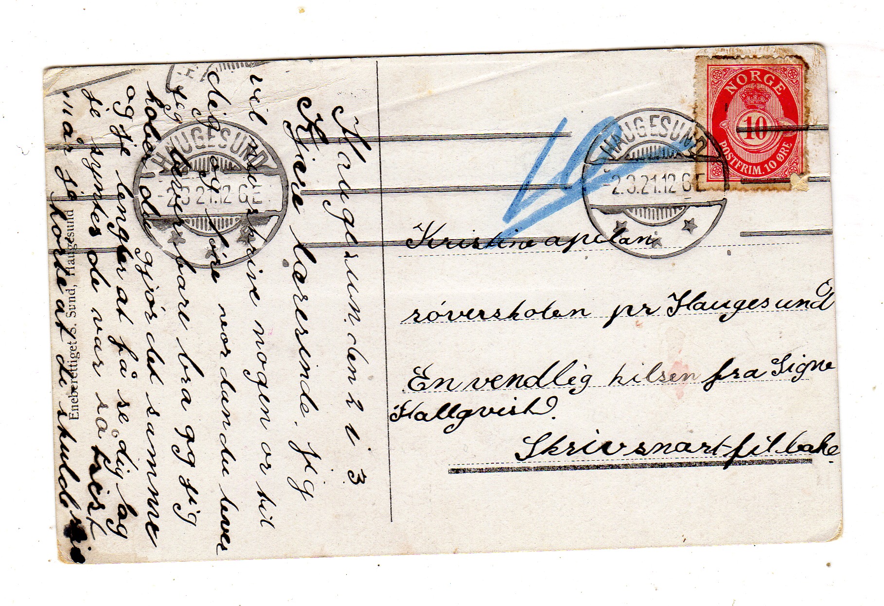 Strandgaden Haugesund st Haugesund 1921 Sund