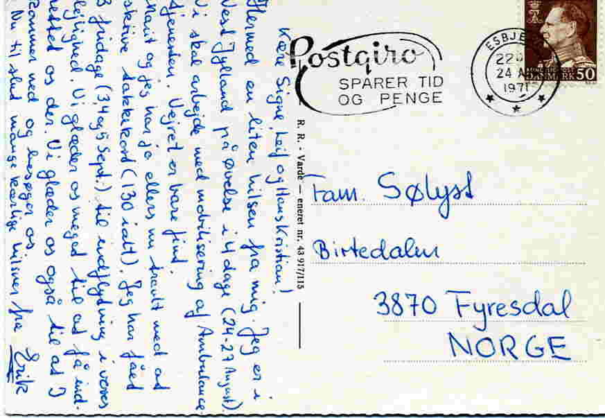 Jyllands vestkyst RR Varde 1971