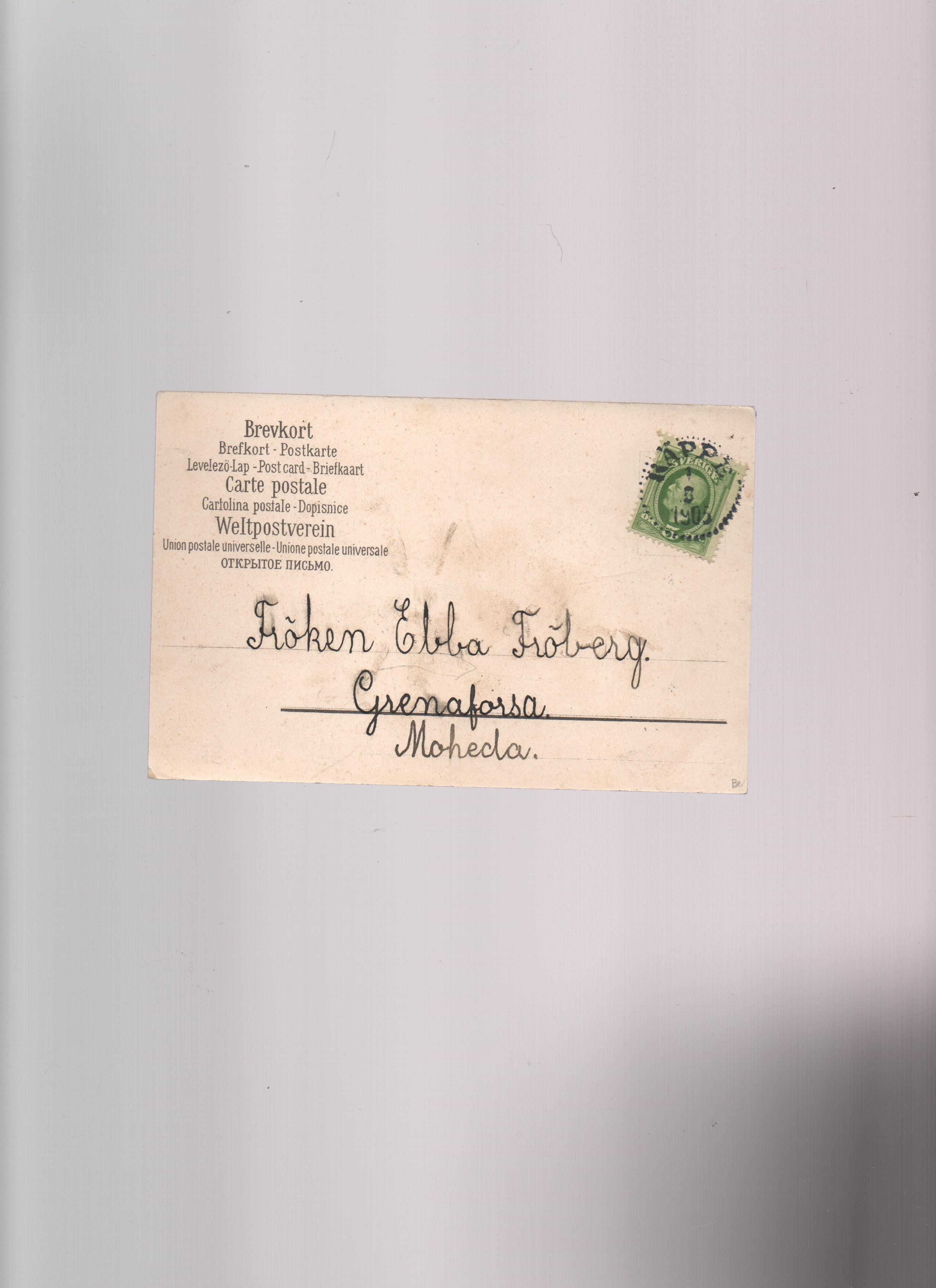 J.F. Nils Hansteen St. ?.?. 1905 Räppe Sverige 