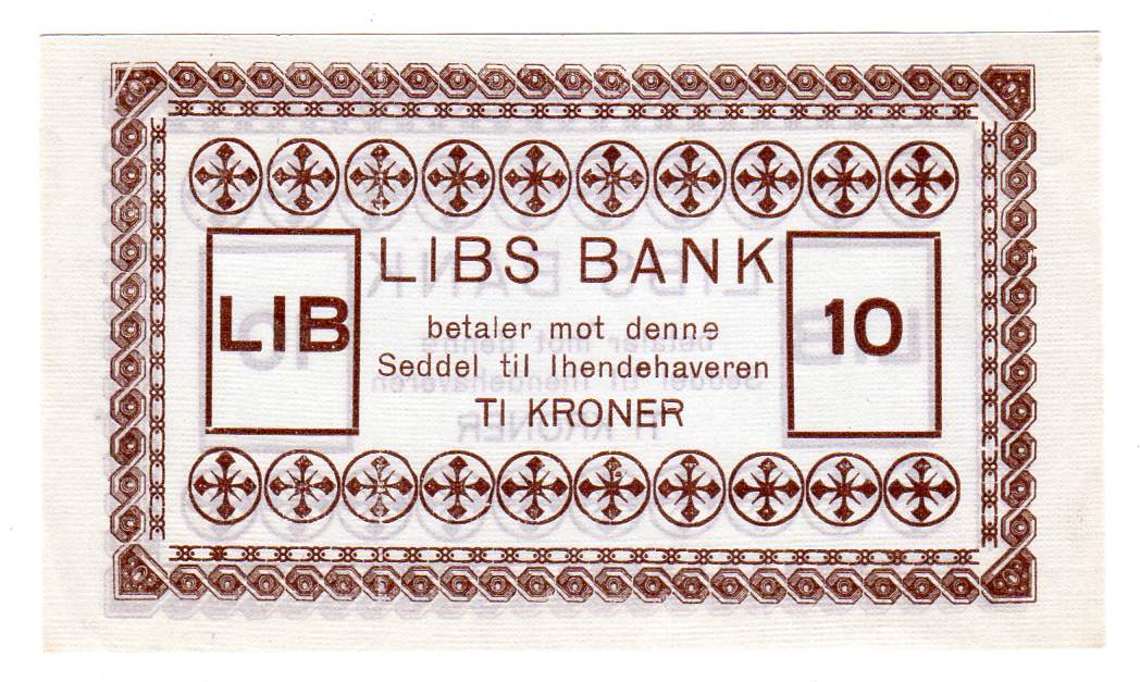 LIBS bank 10 kroner
