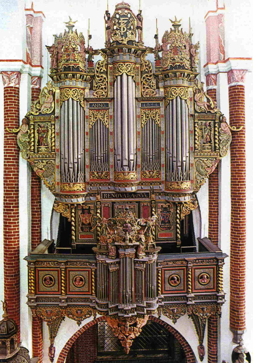 Roskilde domkirke Orgelet 1555 Telvad