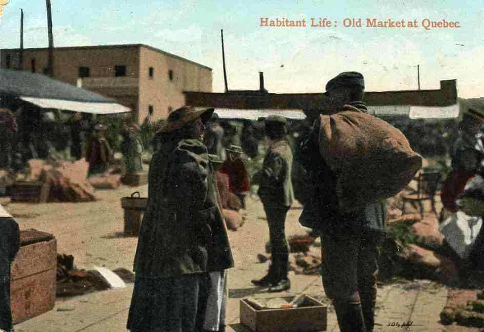 Habitant life:Old market at Quebec st Quebec 1909