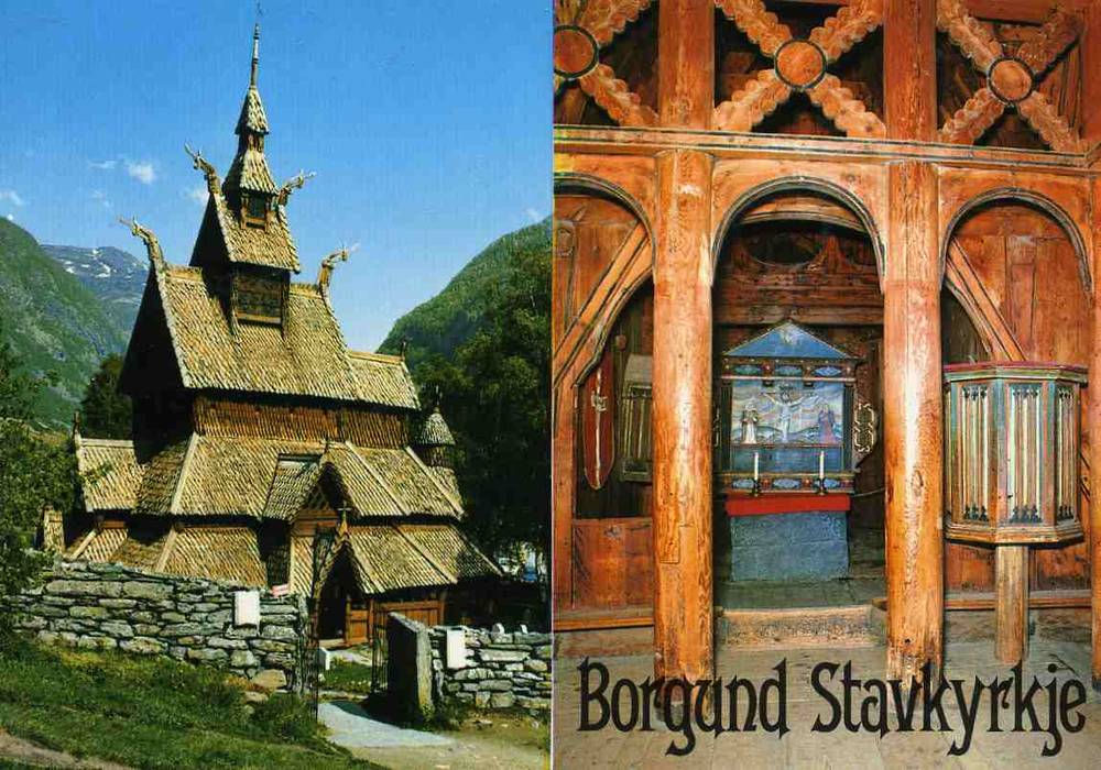 Borgund stavkyrkje  Sognefjord Lærdal
