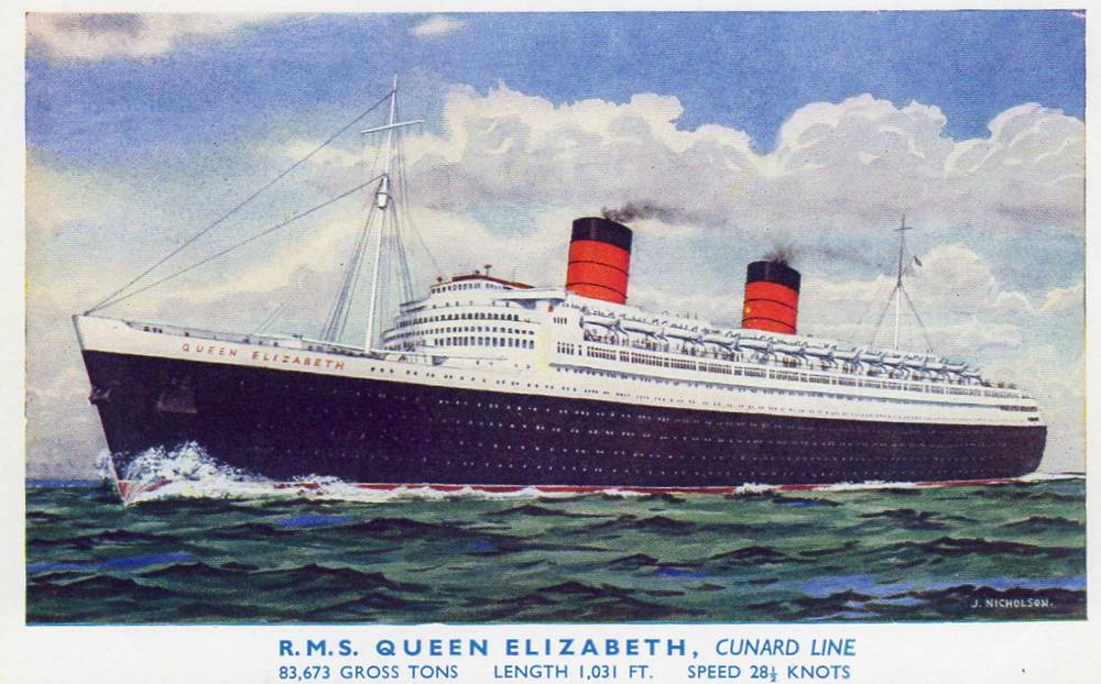 RMS Queen Elizabeth Cunard 5305