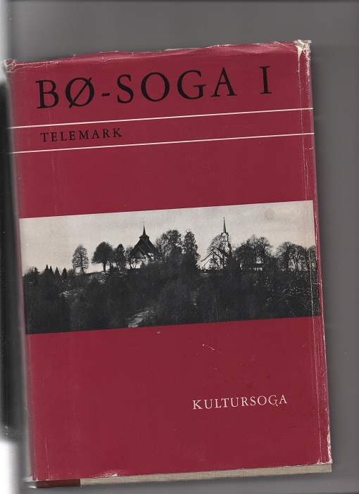 Bø-soga Bind I Kultursoga Gunnar Lunde Bø 1972 smussbind pen