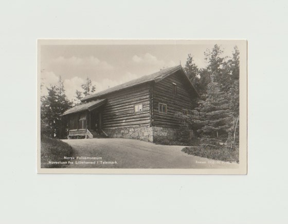 Norsk folkemuseum hovedstuen fra Lilleherred i Telemark 1933 NFN 103