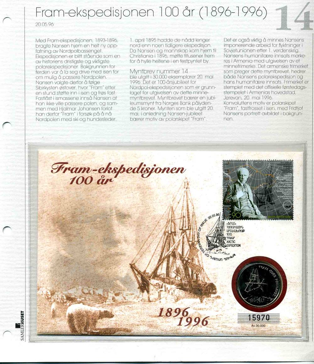 Fram-ekspedisjonen 100 år Samlerhuset nr 14 1996