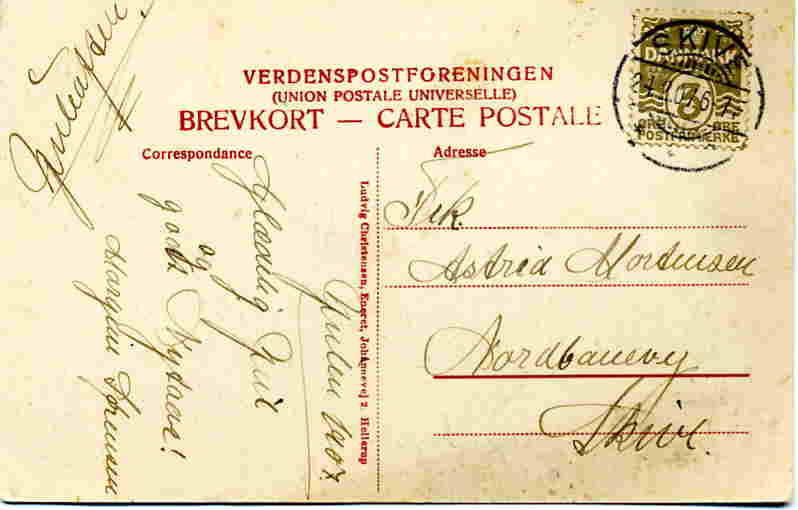 Glædelig jul L Christensen 1907