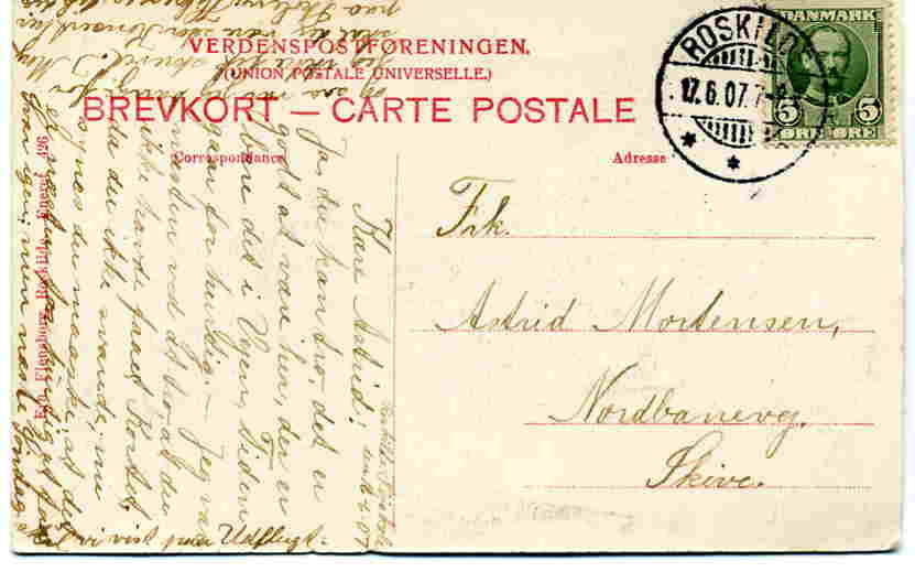 Roskilde højskole Klostergangen E Flensborg 1907