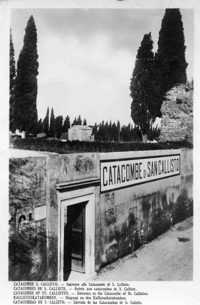 Catacombe of St Callistus  st 1936