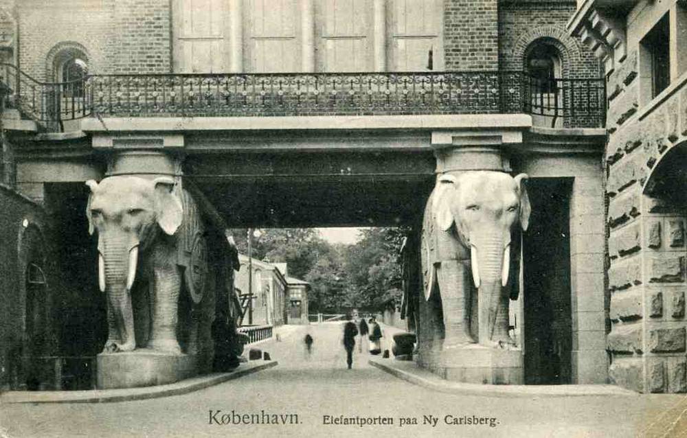 Elefantporten på Ny Carlsberg Kbh 1908