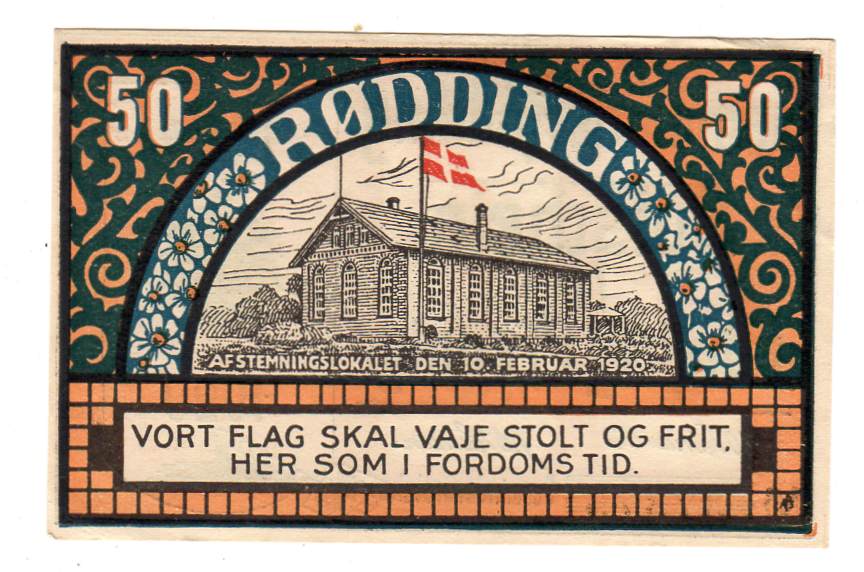 Rødding kommune 50pf 1920