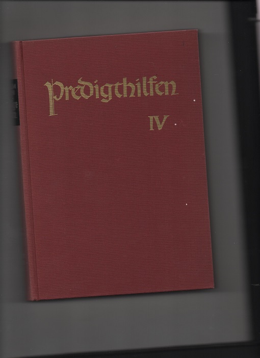 Predigthilfen Wilhelm Stählin band IV Johannes Stauda-Verlag 1966 pen