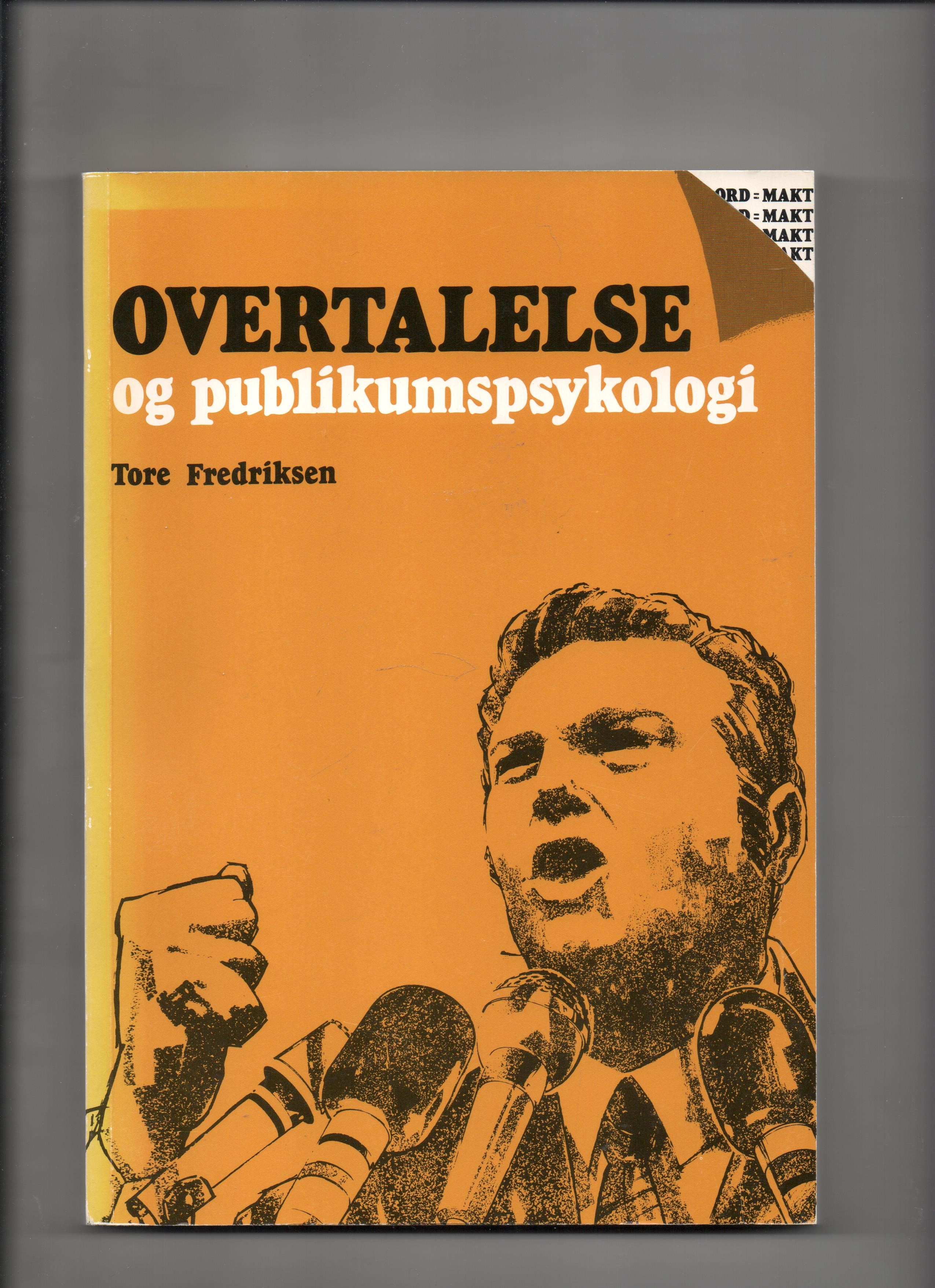 Overtalelse og publikumspsykologi, Tore Fredriksen, og: Hvordan lytte effektivt og lese folk som en åpen bok, Kurt Bai, EFI 1983 P Pen O