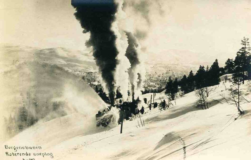 Bergensbanen Roterende snøplog National 1903  4 140