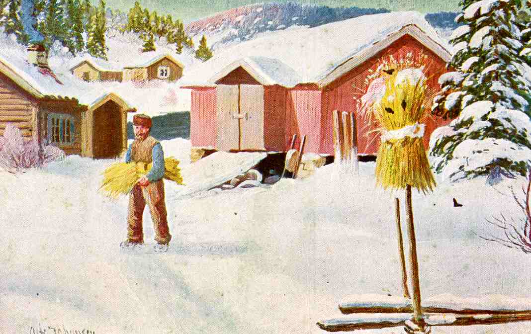 A Johansen Norsk julekort nr 210