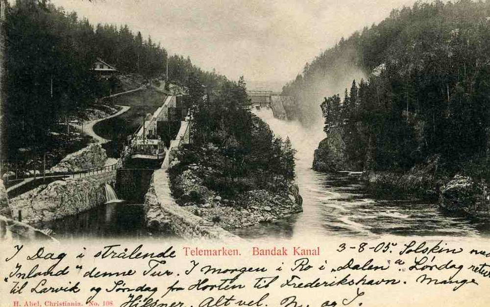 Bandak kanal Abel nr 108 st Skien 1905