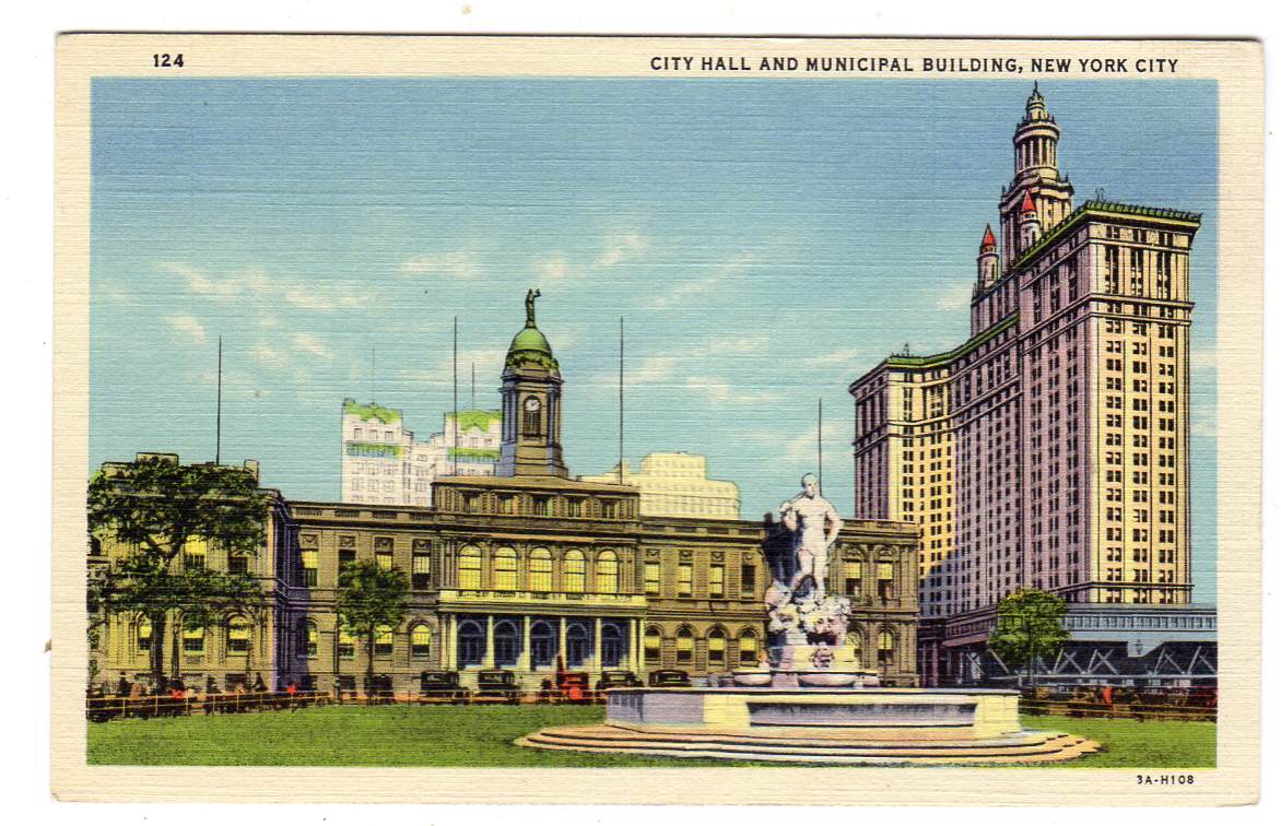 City Hall and Municipal Building, New York City, no 3A-H108
