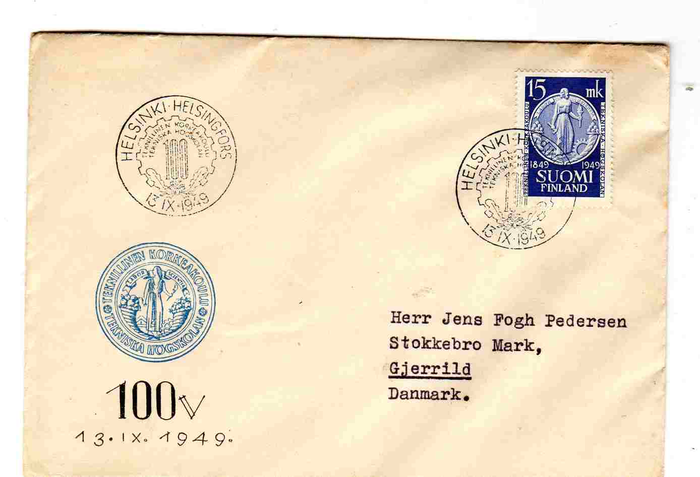 FDC 13/9/ 1949