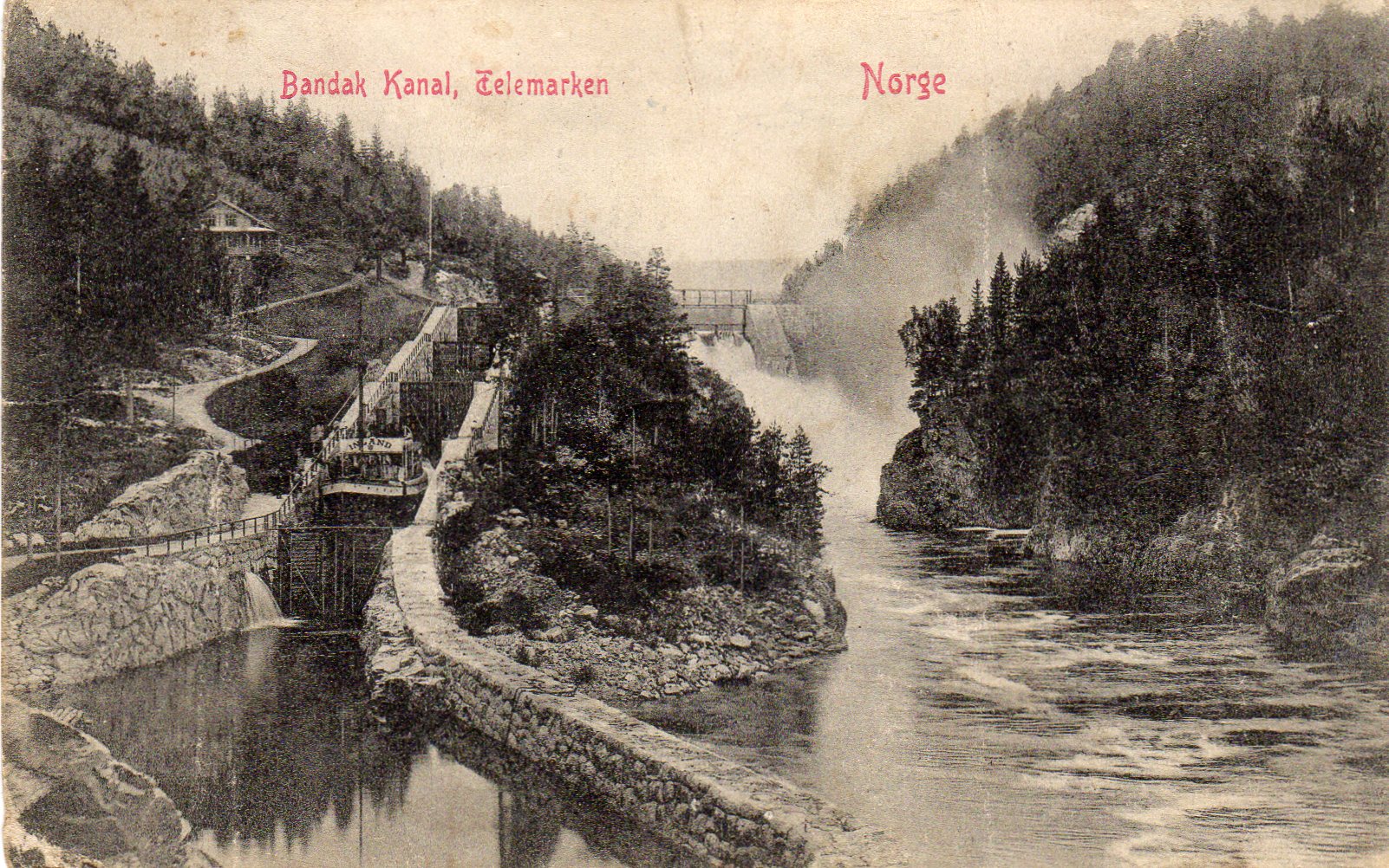 Bandak kanal Telemarken Mittet 631