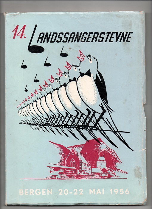 14. landssangerstevne Bergen 20.-22. mai 1956, Stevnets redaksjonskomite, Centraltrykk Bergen 1957 P B O2
