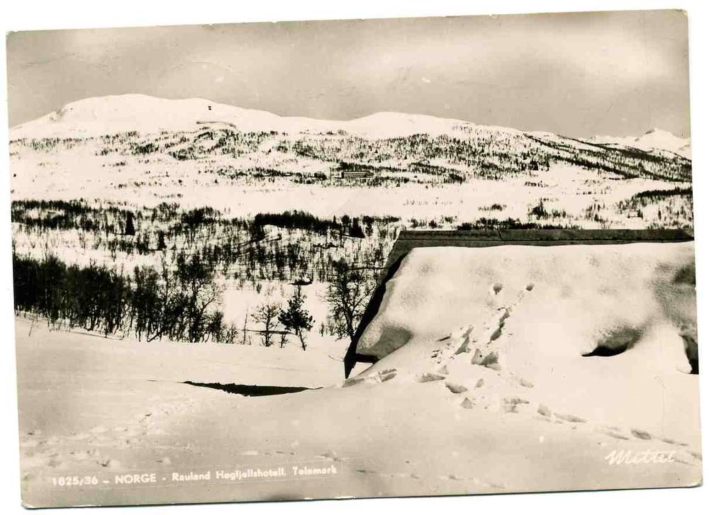 Rauland Høgfjellshotell Mi; 1825/36 st Rauland 1951