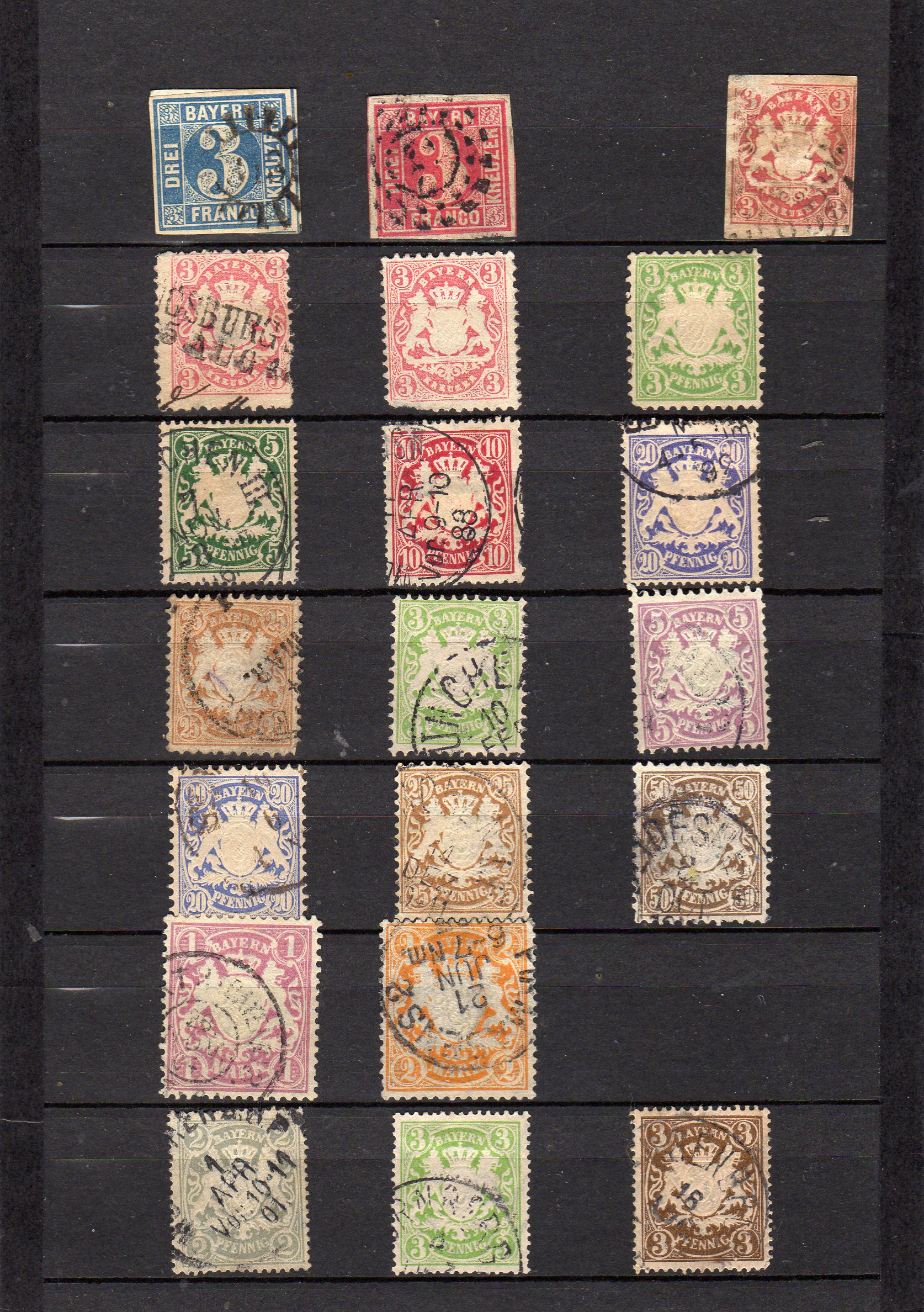 Bayern 1849-1911 35 merker  AFA 2015 ca 750kr