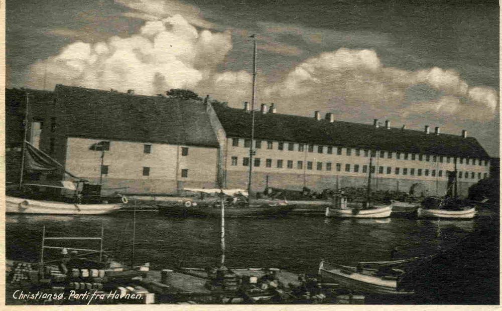 Christiansø Parti fra havnen Colberg 1950