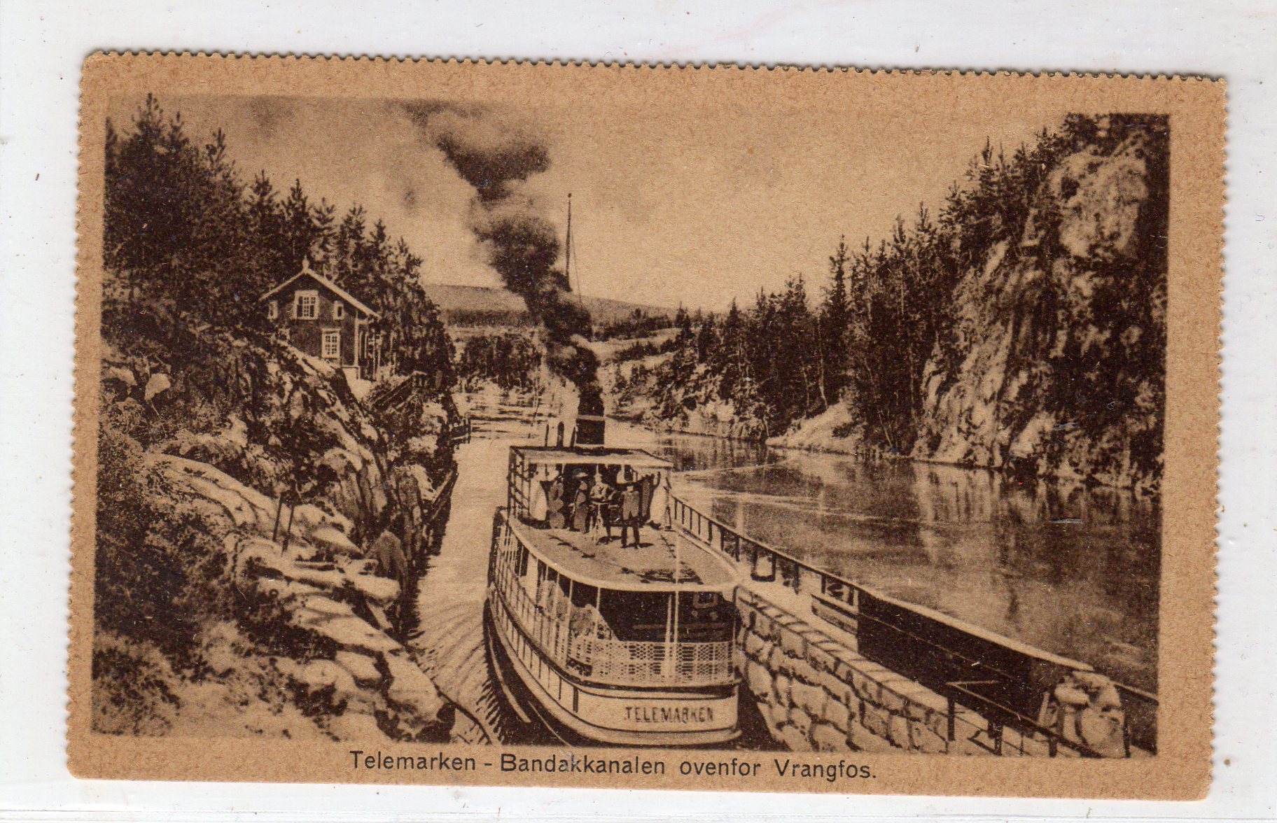 Bandakkanalen ovenfor Vrangfos  Wergeland